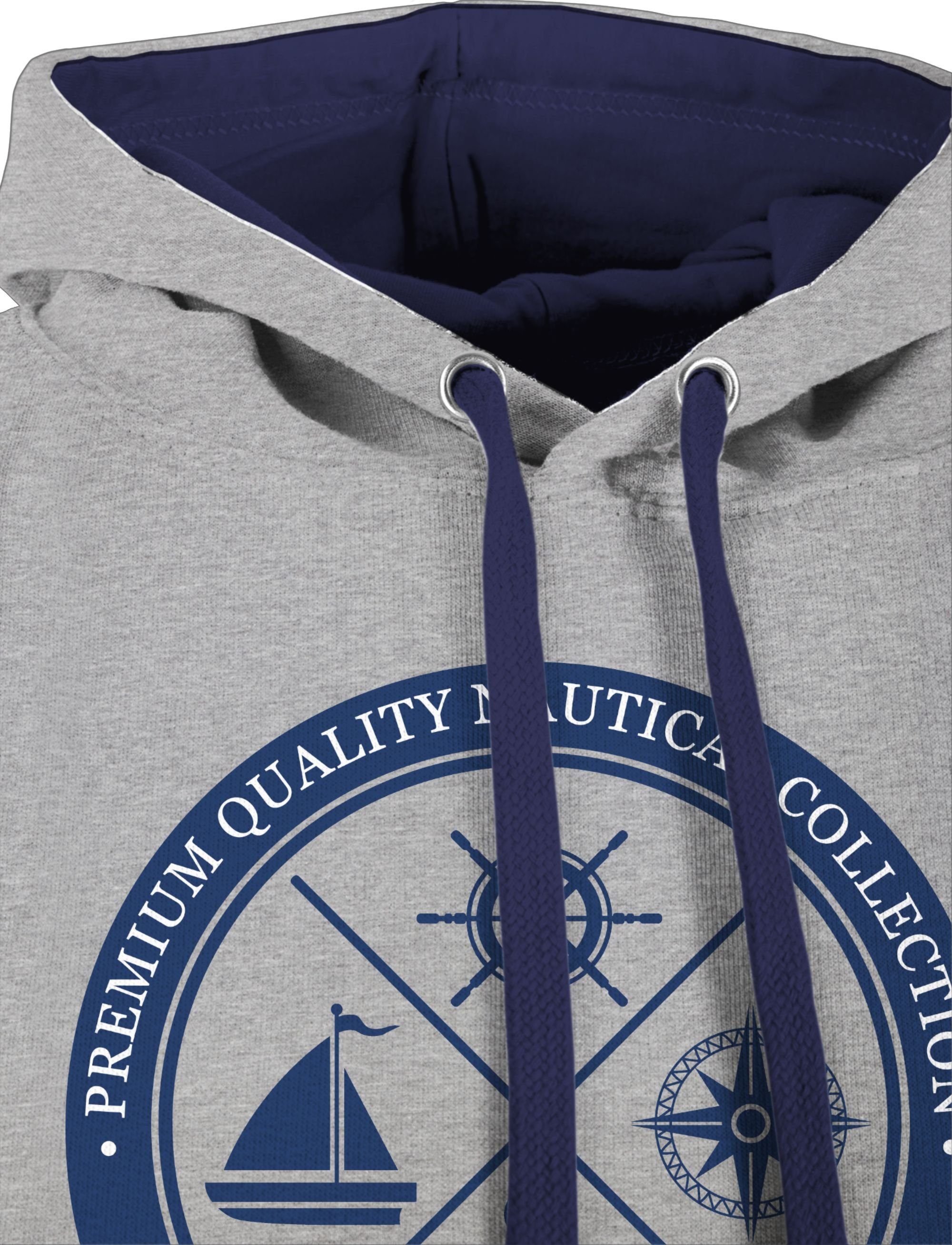 Damen Pullover Shirtracer Hoodie Premium Quality Nautical Collection Sailing - Schiffe - Unisex Damen & Herren Kontrast Hoodie
