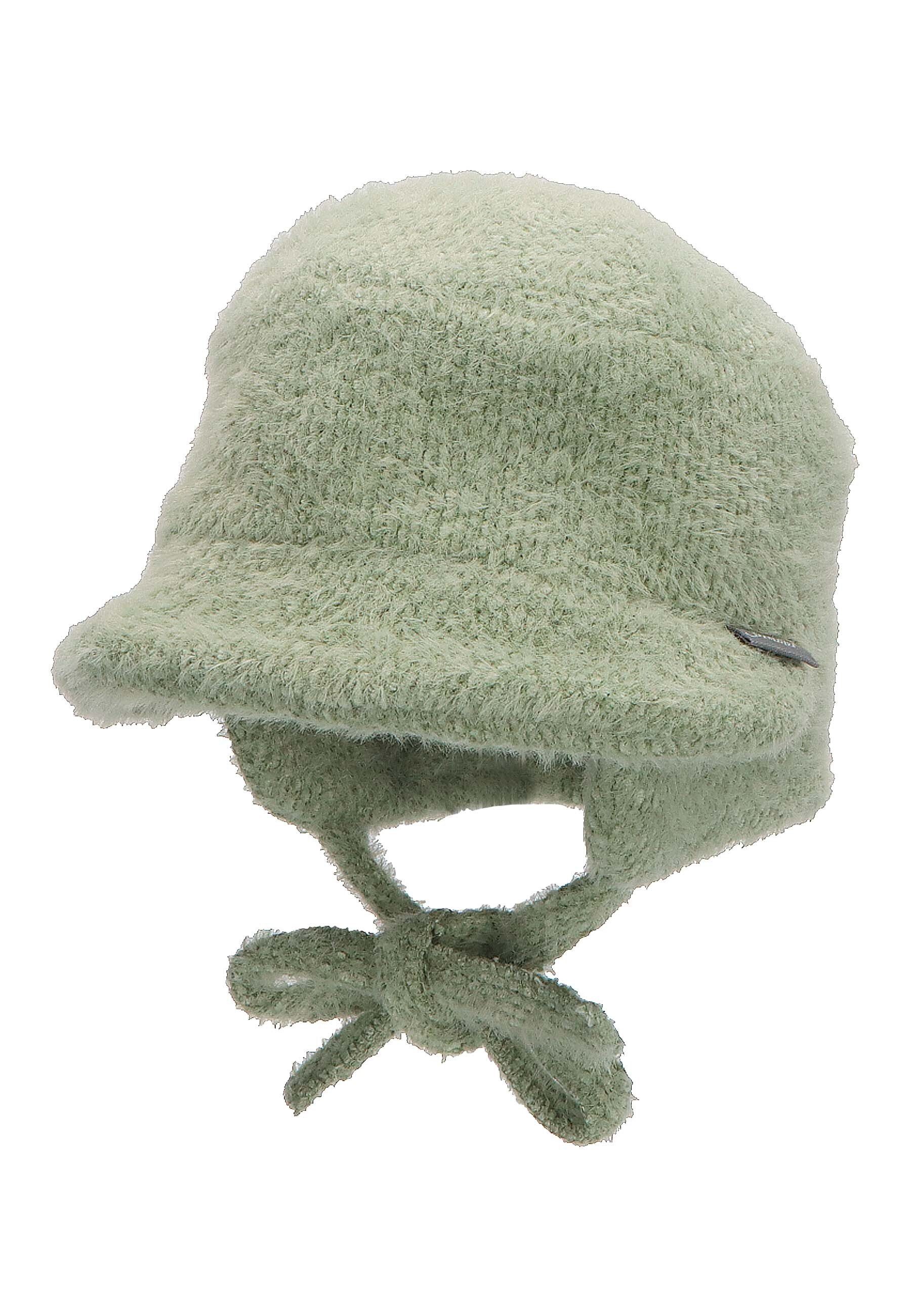 Sterntaler® Hut dunkelgrün-meliert Beanie Krempe (1-St) 2-teilige