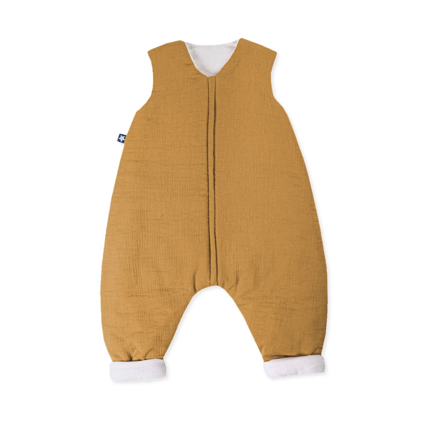 Julius Zöllner Babyschlafsack Schlafsack Jumper gefüttert Musselin zimt 92 (1 tlg), Schlafsack Babyschlafsack