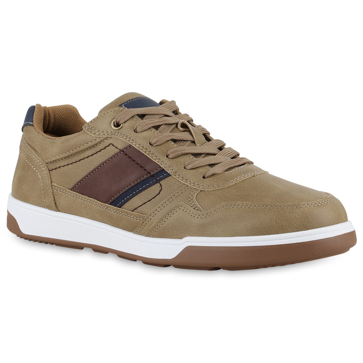 VAN HILL 839999 Sneaker Herren Sneaker Low Schnürer Bequeme Profil-Sohle günstig online kaufen