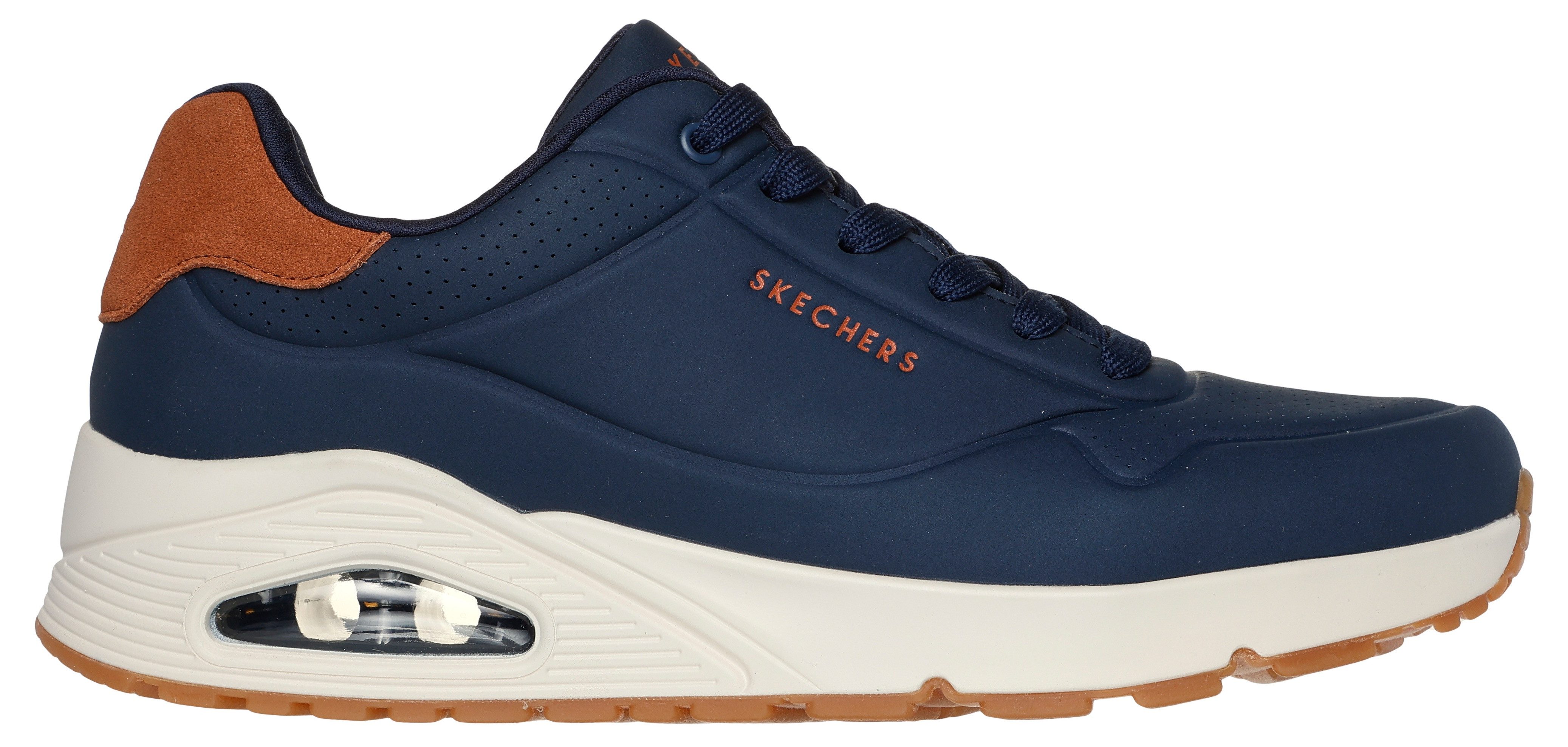 Skechers UNO-SUITED ON AIR Sneaker Freizeitschuh, Halbschuh, Schnürschuh mit modischer Keilsohle
