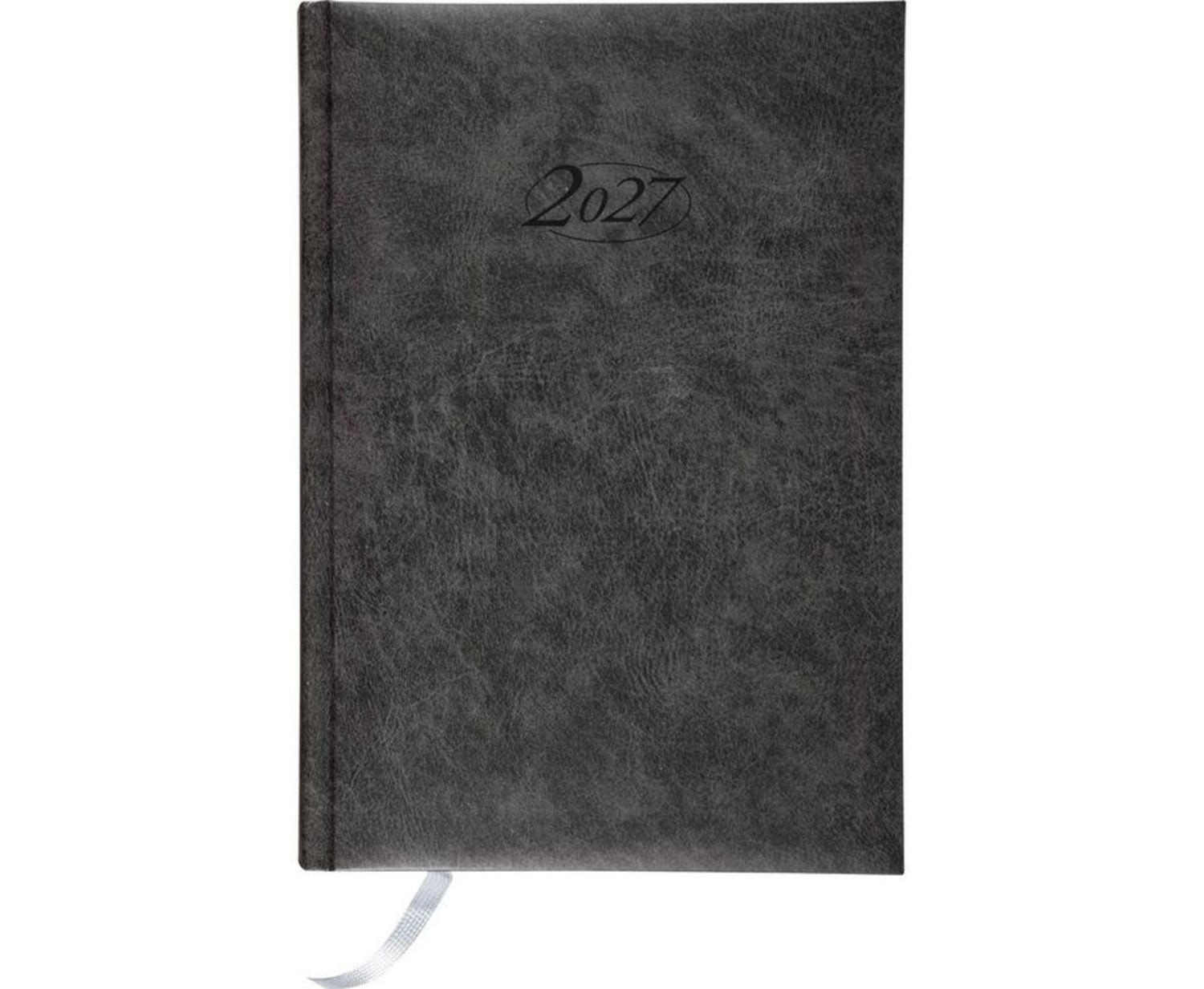STYLEX Buchkalender Stylex Buchkalender 2027 DIN A5 schwarz