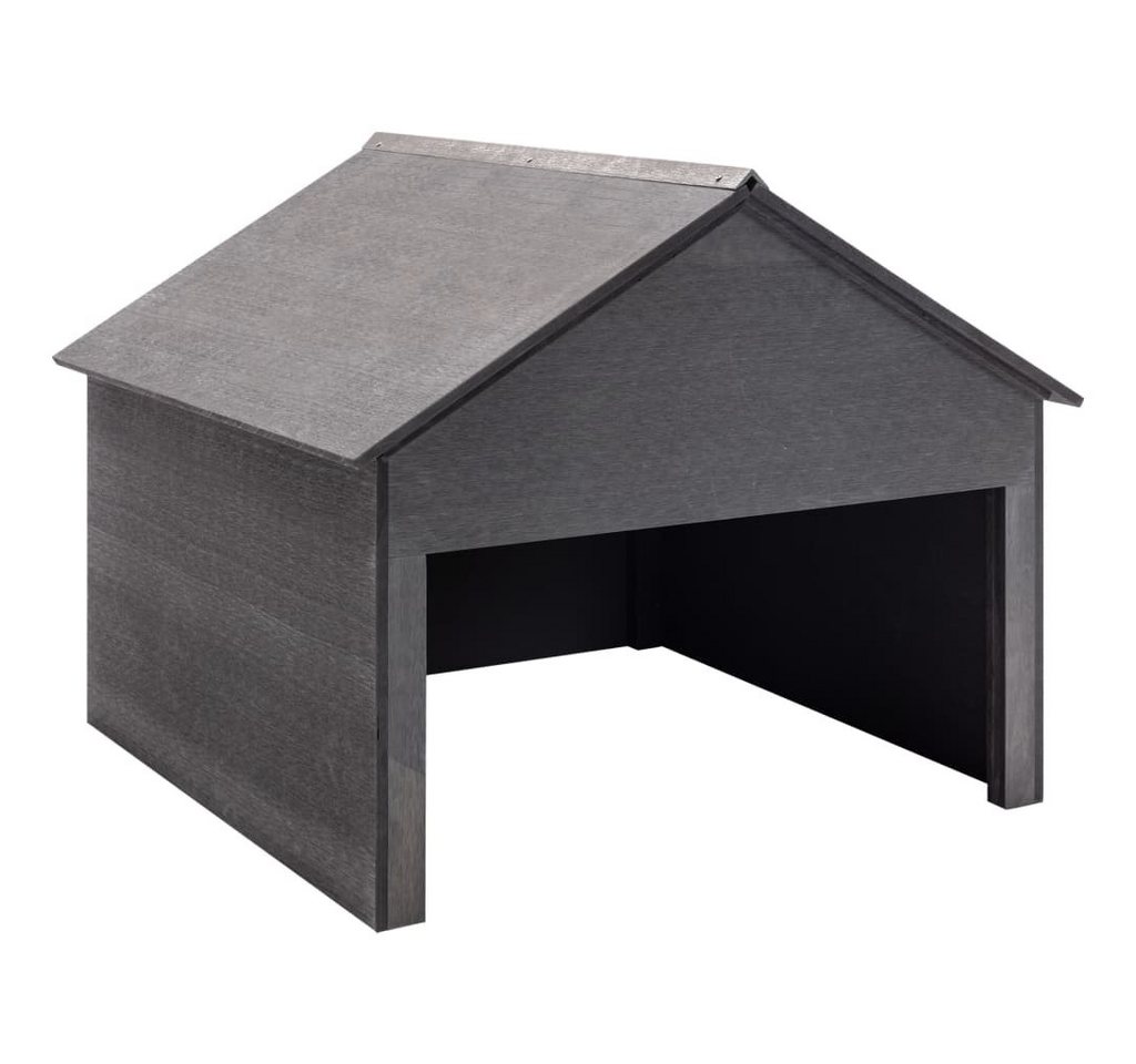 vidaXL Mähroboter-Garage, Rasenmäher Garage Grau 80x80x70 cm WPC vidaXL Mähroboter-Garage, Rasenmäher Garage Grau 80x80x70 cm WPC