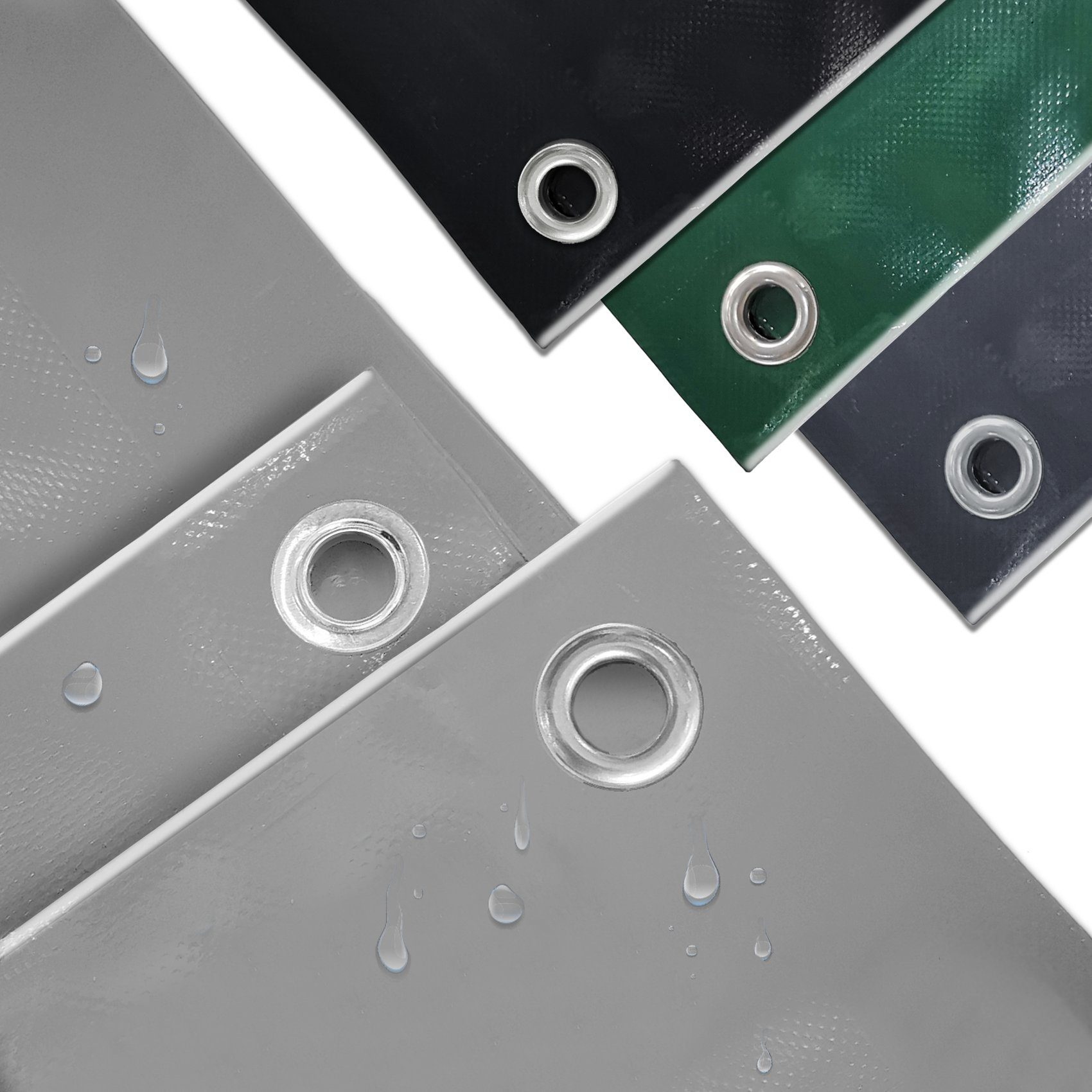 VENDOMNIA Schutzplane Abdeckplane mit Ösen - aus PVC, 650g/m2 (Größenwahl, günstig online kaufen