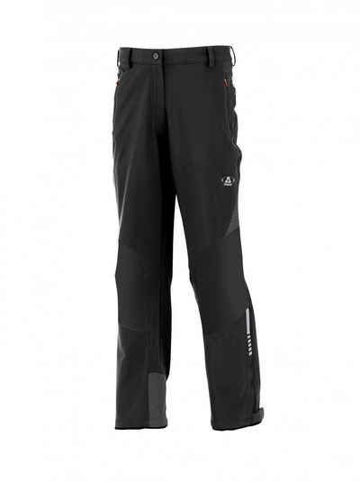 Maul Trekkinghose Monte Leone-ll-Hybrid Damen Softshellhose schwarz