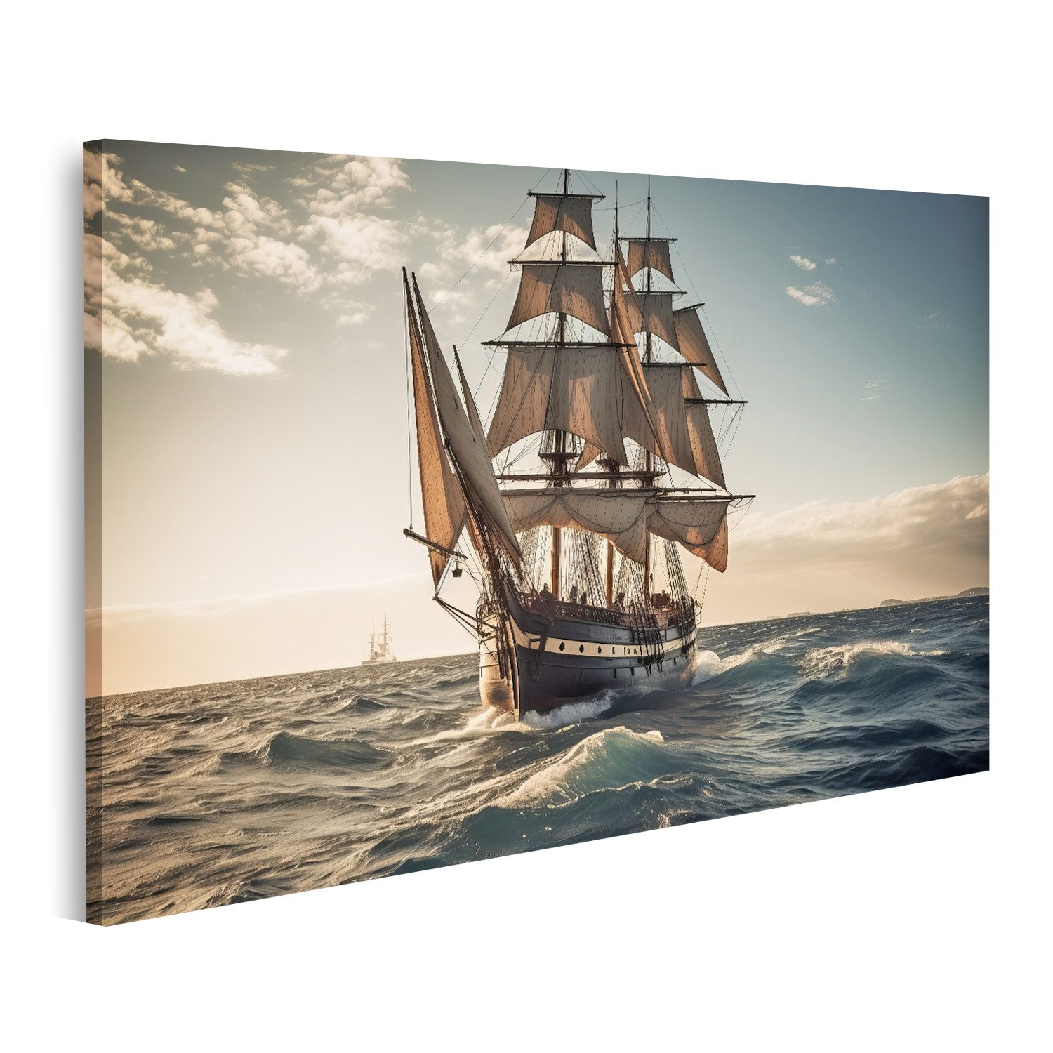 islandburner Leinwandbild Segelschiff Segeln Meer Segelschiffe günstig online kaufen