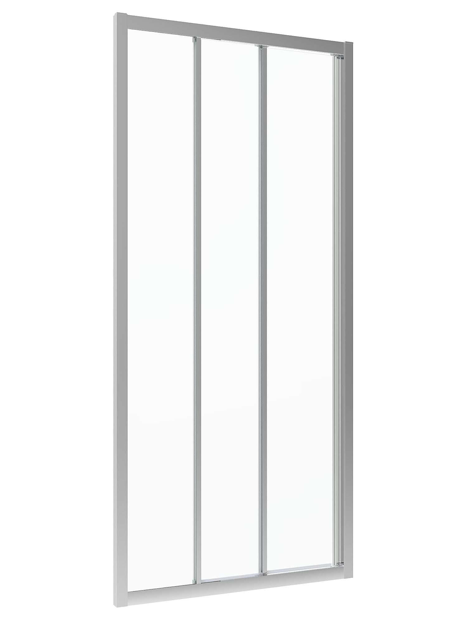 AQUALAVOS Dusch-Schiebetür Schiebetür Dusche 3 teilig Duschtür Dreiteilige Gleittür in Nische, 80x195 cm, 6 mm Sicherheitsglas Klarglas mit Nano Beschichtung, 6 – Bild 5 von 5