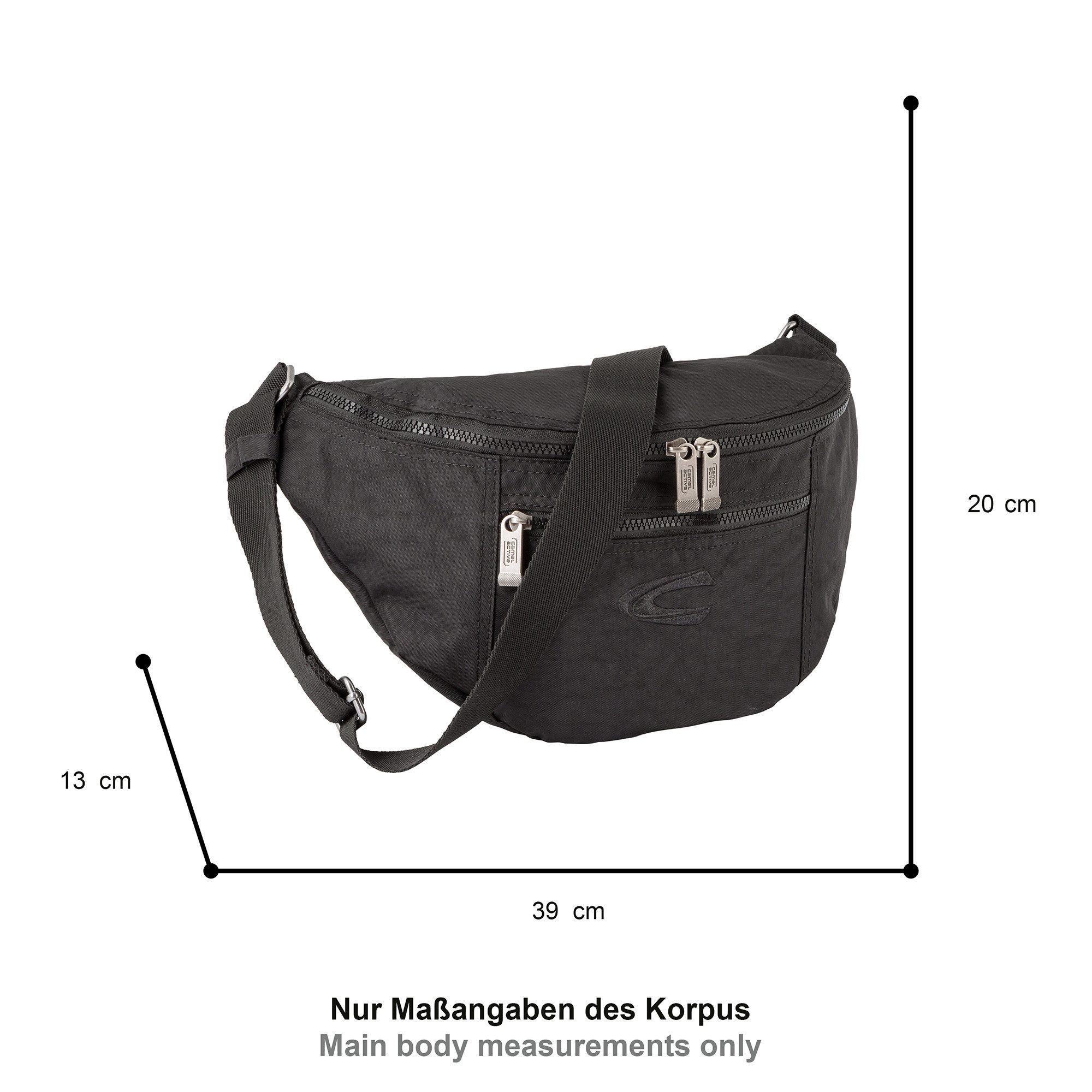 camel active Umhängetasche Journey, aus leichtem robusten Nylon, funktional perfekt für alle Lebenslagen