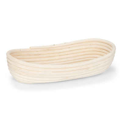 patisse Gärkorb 92010, Ovale Form aus Peddigrohr für Brot, optimale Hilfe für das Aufgehen des Teiges