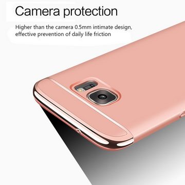 König Design Handyhülle Samsung Galaxy A7 (2017), Samsung Galaxy A7 (2017) Handyhülle Backcover Schwarz