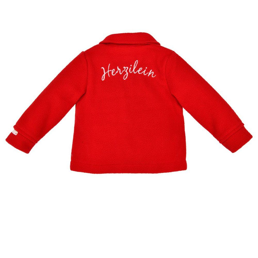 BONDI Strickjacke BONDI Mädchen Trachten Fleecejacke 'Herzilein' 866