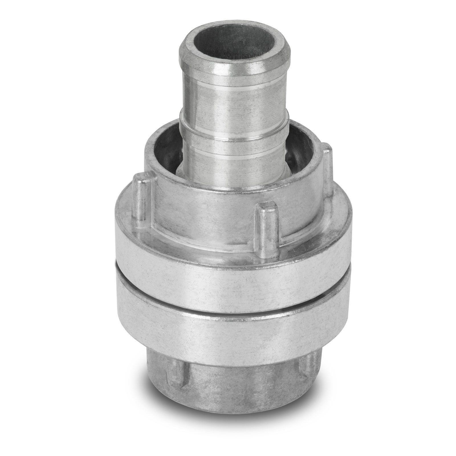 Thumbnail - EBERTH Schlauchkupplung 1" Festkupplung und Saugkupplung im Set, Aluminium Kupplung mit Dichtung, Storz 25-D