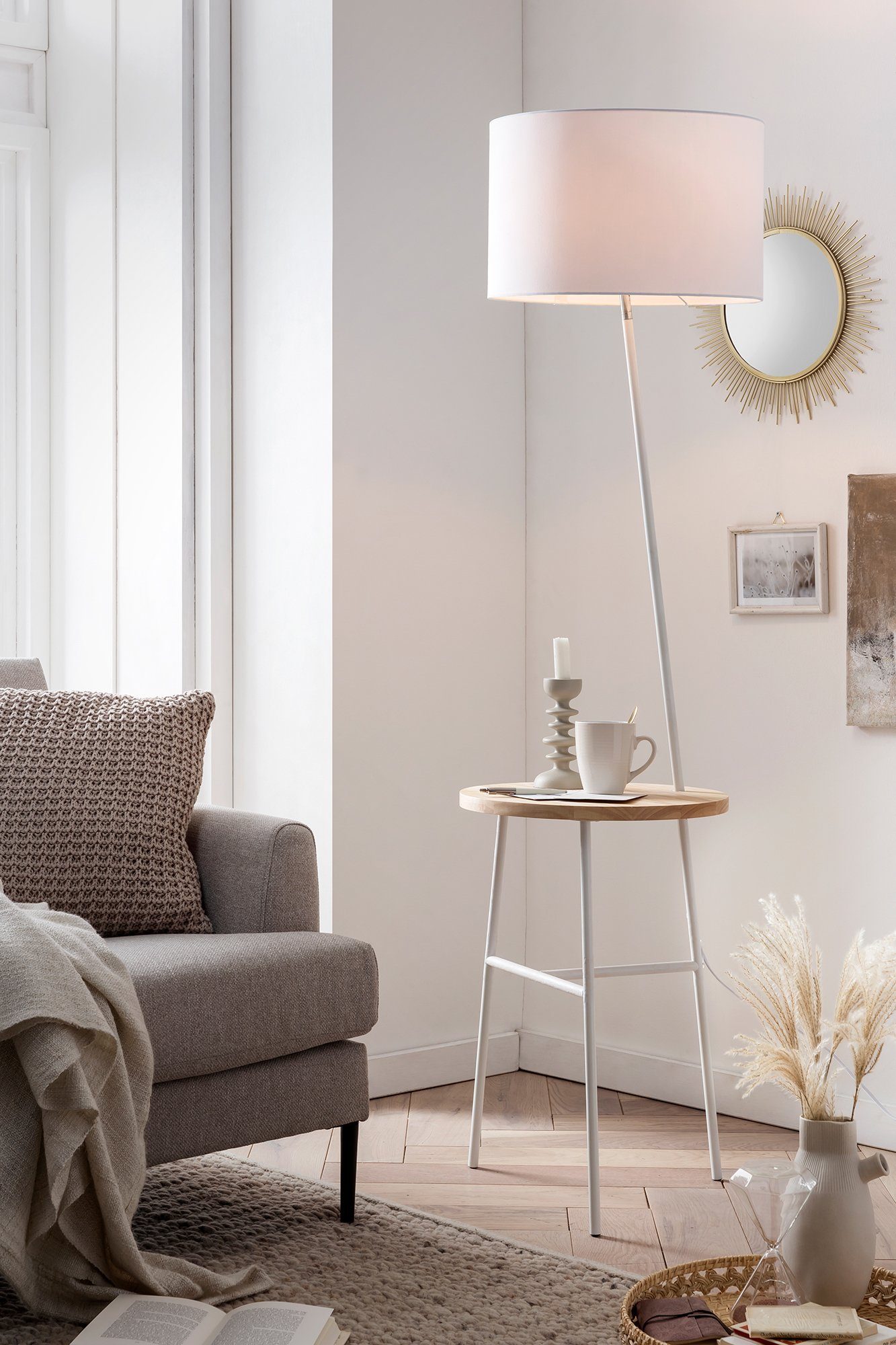 SalesFever Stehlampe Afini, ohne Leuchtmittel, mit günstig online kaufen