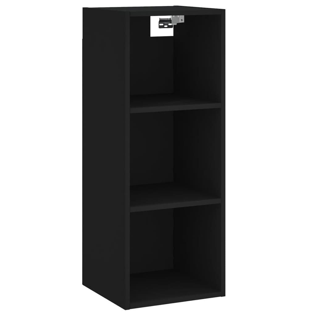 vidaXL Kleiderschrank Regal Schwarz cm Holzwerksto Schrank Hochschrank Highboard 34,5x34x180