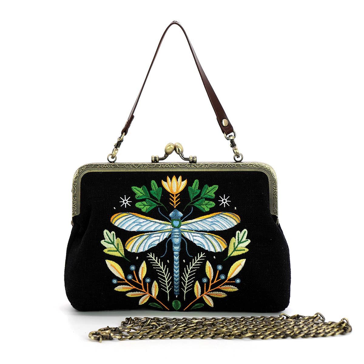Grindstore Handtasche Tasche im Vintage-Look Dragonfly
