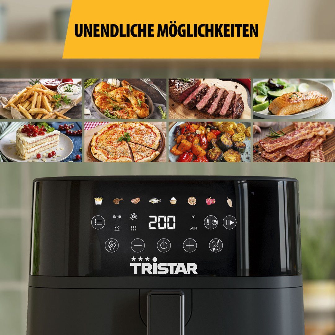 Tristar Heißluftfritteuse FR-9060, 1700 W, Digitaler LED-Touchscreen – 1700 W