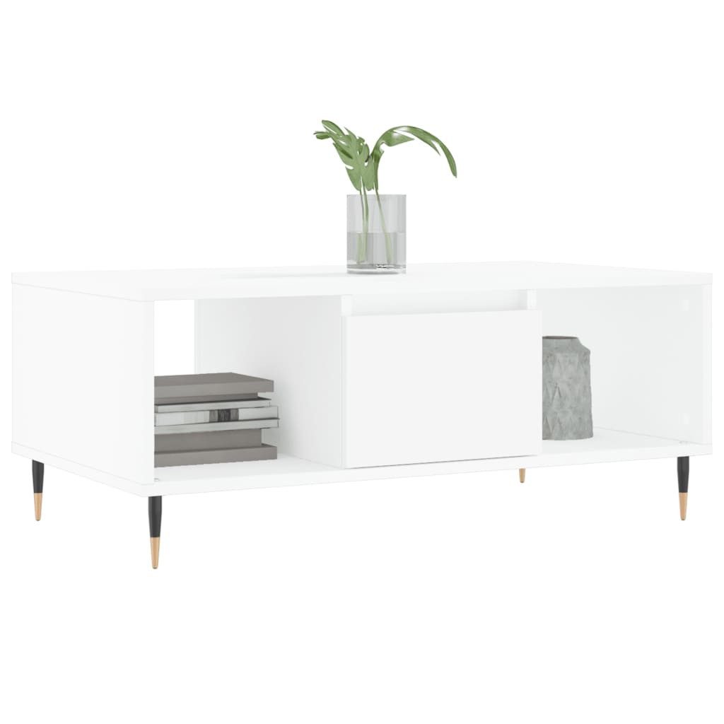 vidaXL Couchtisch Couchtisch Weiß 90x50x36,5 cm günstig online kaufen