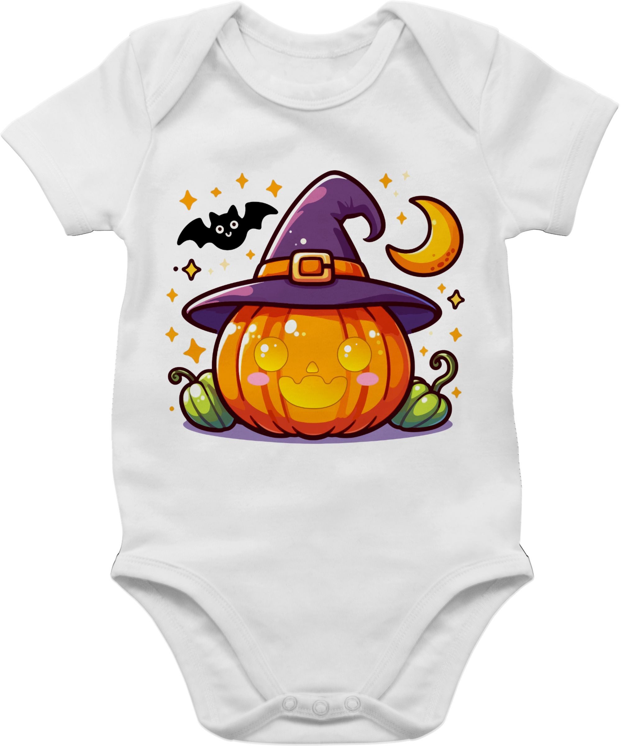 Shirtracer Shirtbody Halloween Kürbis, Süßer Kürbis, Halloween Design, Kürbis und Fleder Halloween Kostüme für Baby