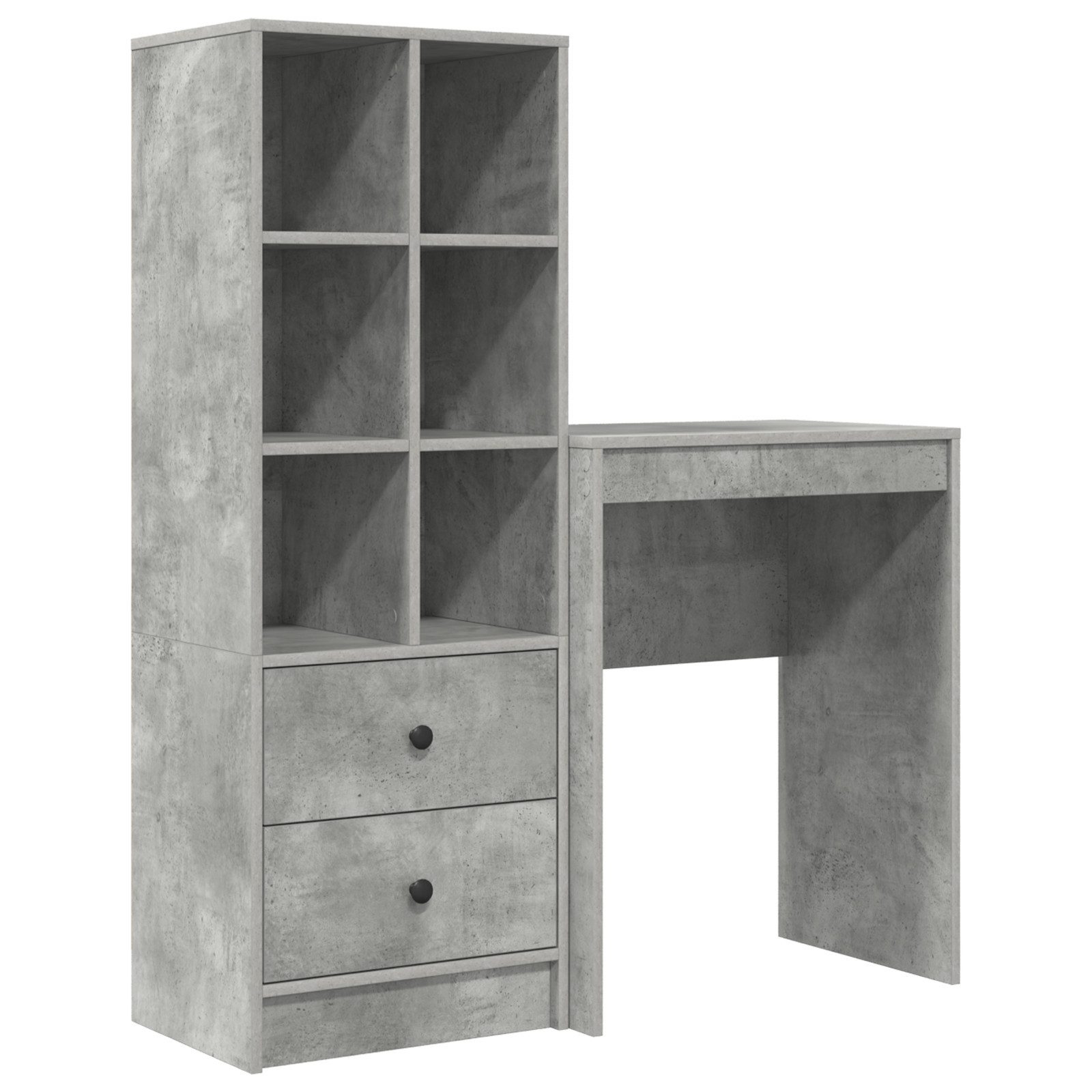 vidaXL Sideboard Schreibtisch mit Stauraum Grau günstig online kaufen