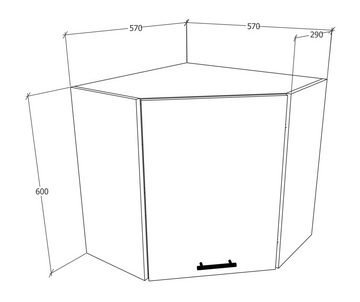 VCM Hängeschrank Eckschrank Küchenschrank Hängeschrank Küche Esilo (1-St)