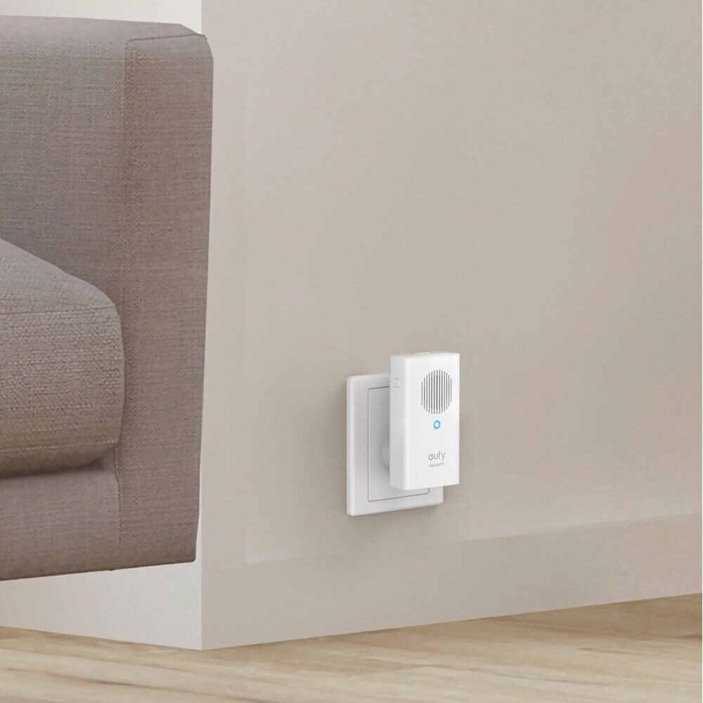 eufy Gegensprechanlage Eufy Chime Türklingel für Innenbereich., Kabellose Türklingel in elegantem Weiß