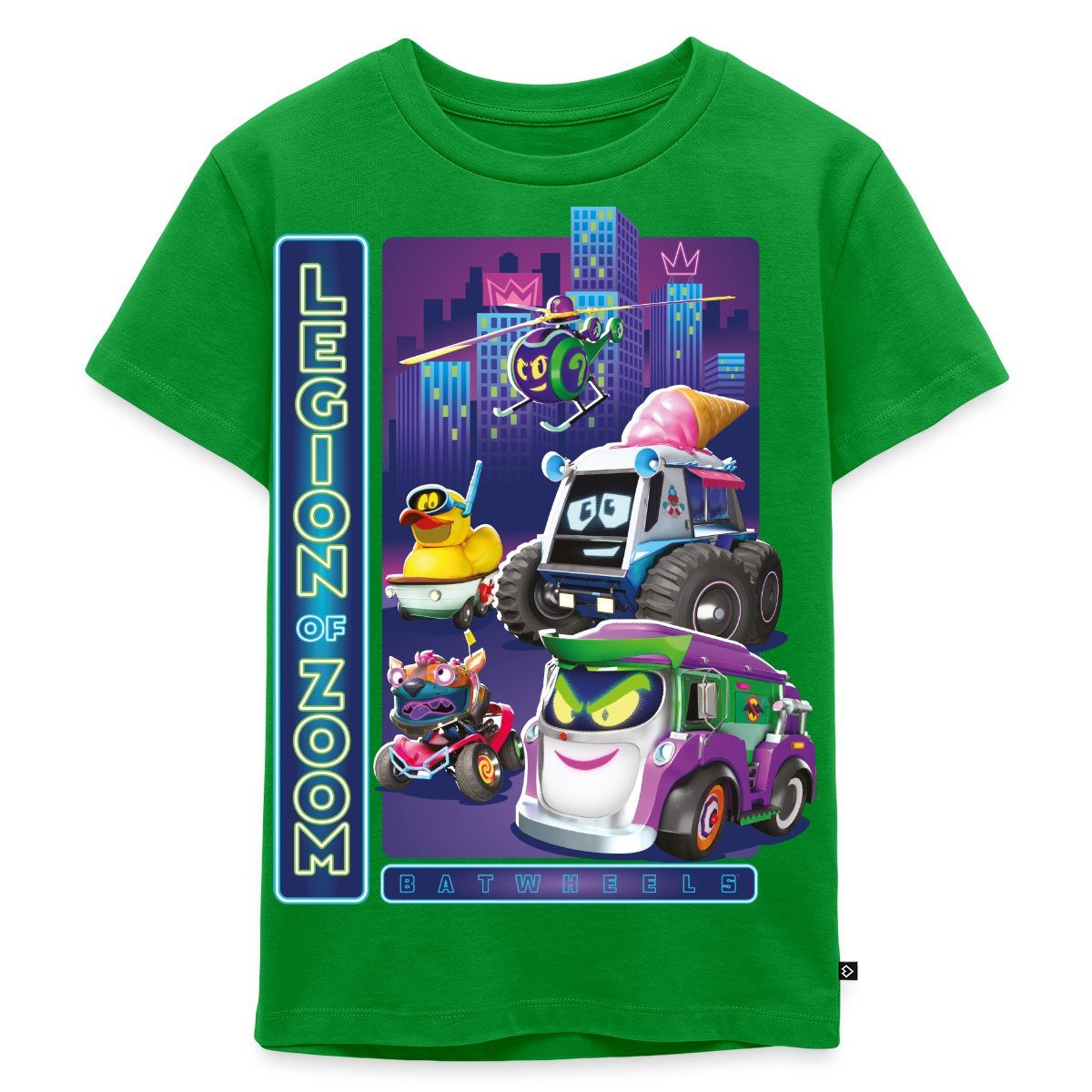 Spreadshirt T-Shirt Batwheels Bösewichte Legion Of Zoom Kinder Premium T-Shirt (1-tlg)