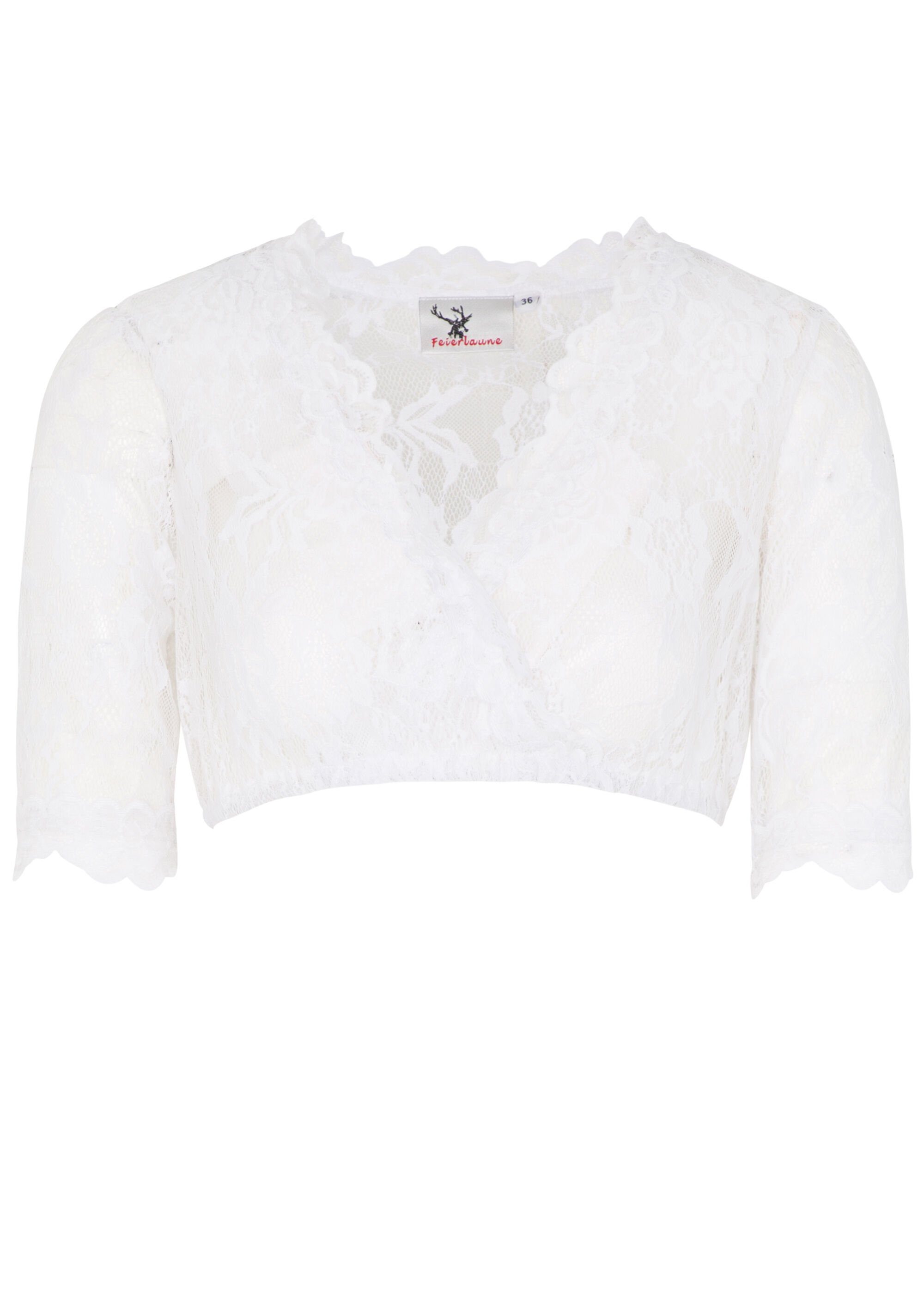 Spieth & Wensky Dirndlbluse 'Kindelberg' (1-tlg) mit Allover-Spitze