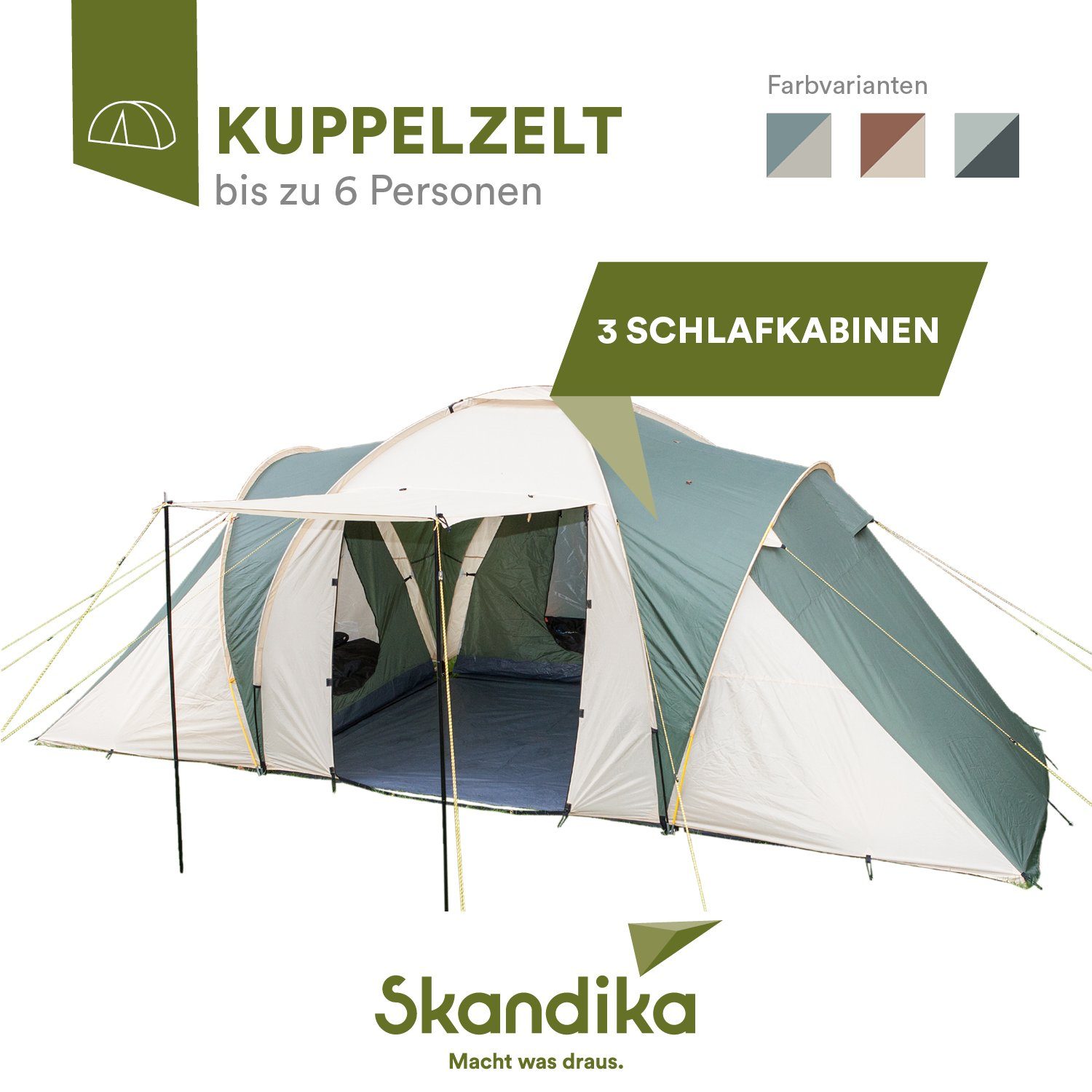 Skandika Kuppelzelt Daytona 6 Familienzelt mit günstig online kaufen