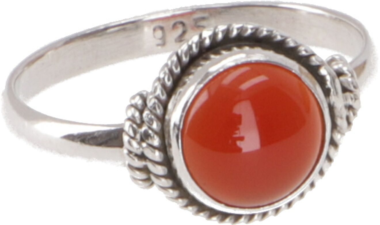 Silberring Boho Silberring, filigraner Edelsteinring mit..