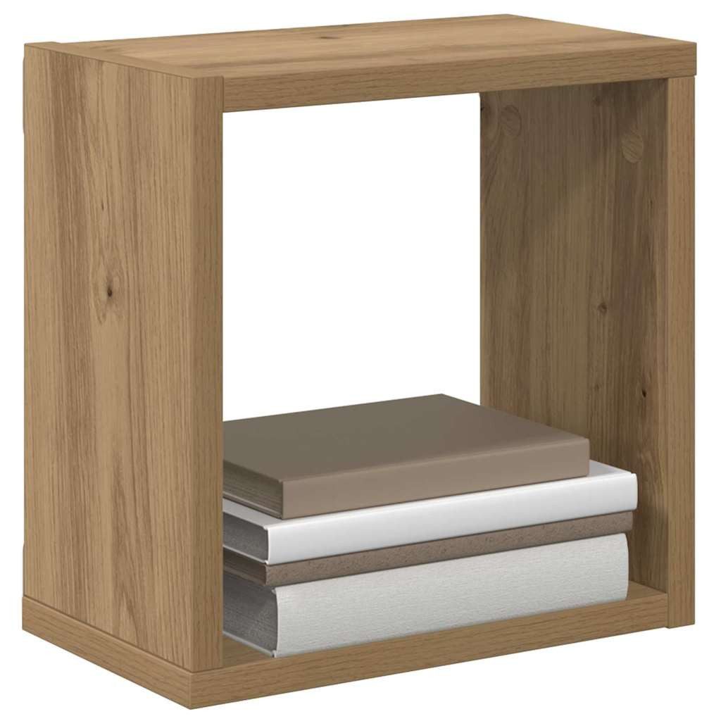 vidaXL Wandregal Wandregale Artisan-Eiche MDF 26x15x26 cm Wandmontage