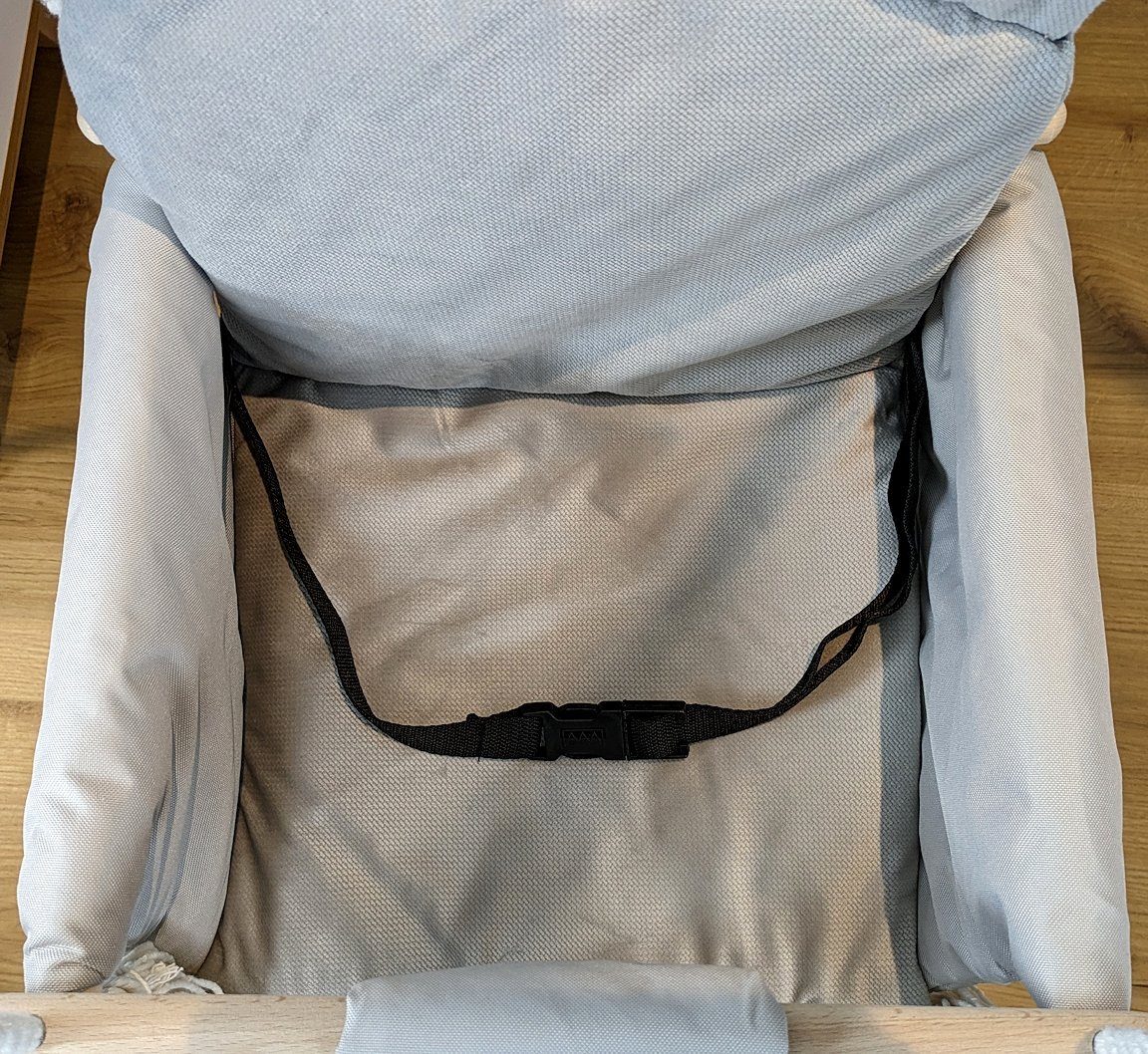 Pamek Einzelschaukel Suße Kinderschaukel Babyschaukel mit Gurt Schaukel Holz Geschenk, Dicke Metallringe zum aufhängen.
