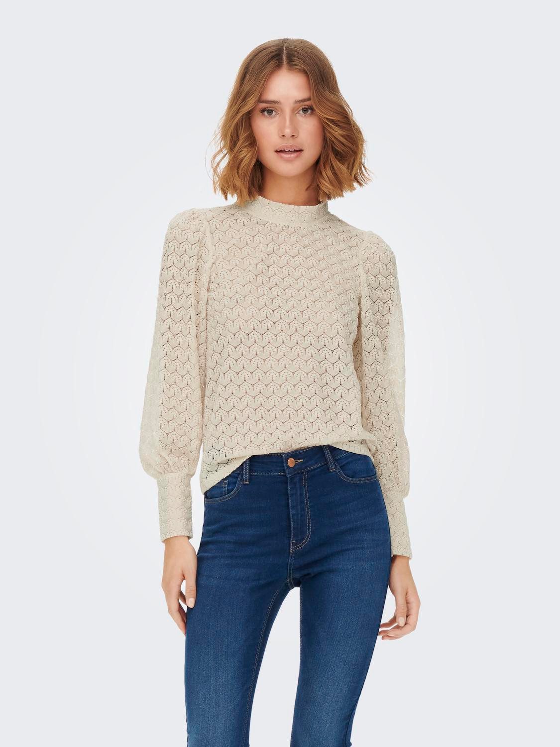 JACQUELINE de YONG Blusenshirt hoch geschlossen günstig online kaufen