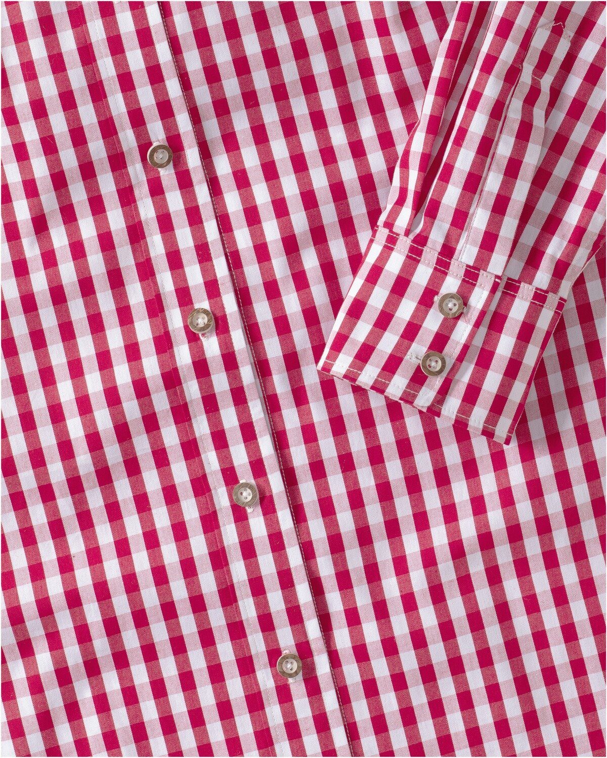 Luis Steindl Trachtenbluse Bluse in Vichykaro-Muster