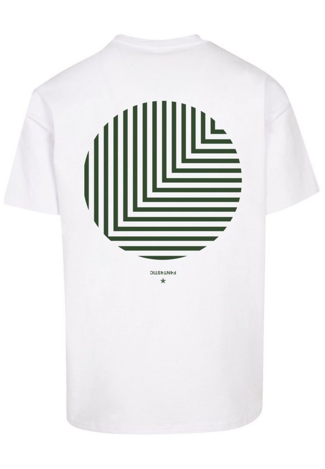 F4NT4STIC T-Shirt aus, weit Fällt bestellen bitte Größe Print, Geometrics kleiner Grau eine