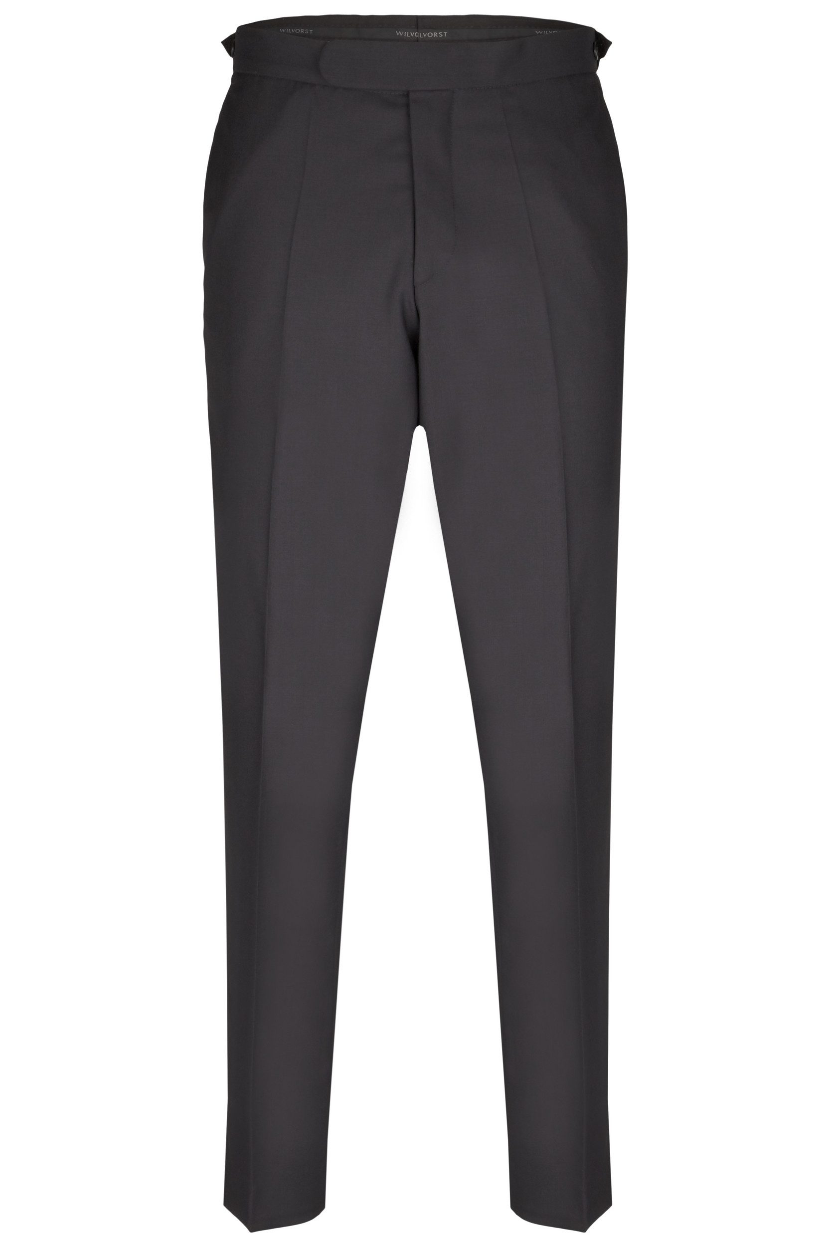 Wilvorst Anzughose Wilvorst CLASSICs Herren Smokinghose Modern Fit Schwarz