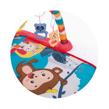 Chipolino Spielbogen Spielbogen Monkey, Krabbeldecke, Klaviertasten, Licht, Hängespielzeug