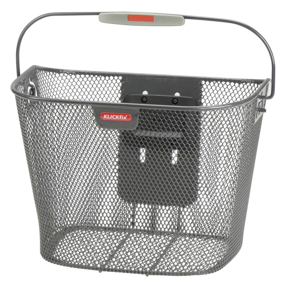 KlickFix Fahrradkorb KLICKfix Lenkerkorb anthrazit ohne Adapter 25x35x26 cm günstig online kaufen