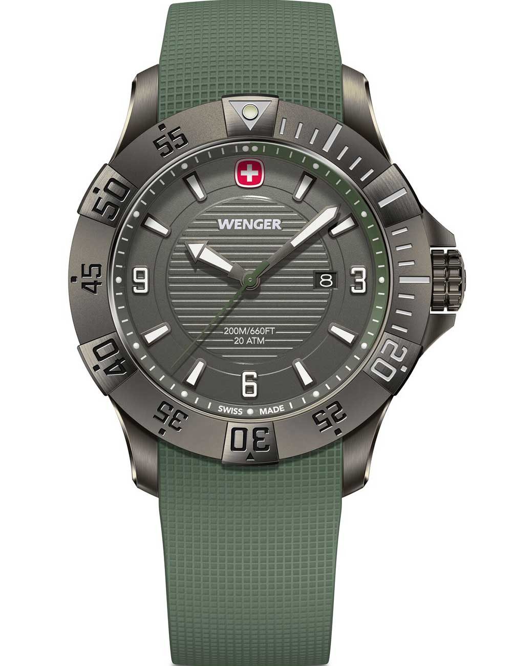 Wenger Quarzuhr Wenger 01.0641.143 Herrenuhr Seaforce 43mm 20ATM Wenger 01.0641.143 Herrenuhr Seaforce 43mm 20ATM