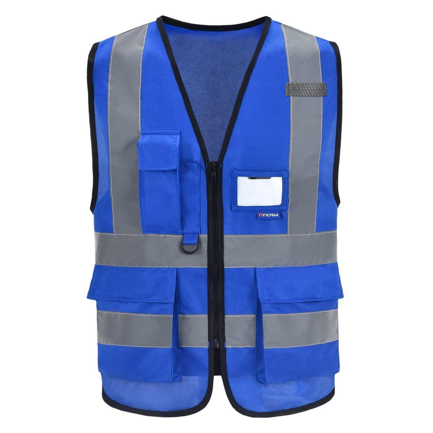LuxusKollektion Warnweste Sicherheitsweste Blau 4XL-5XL