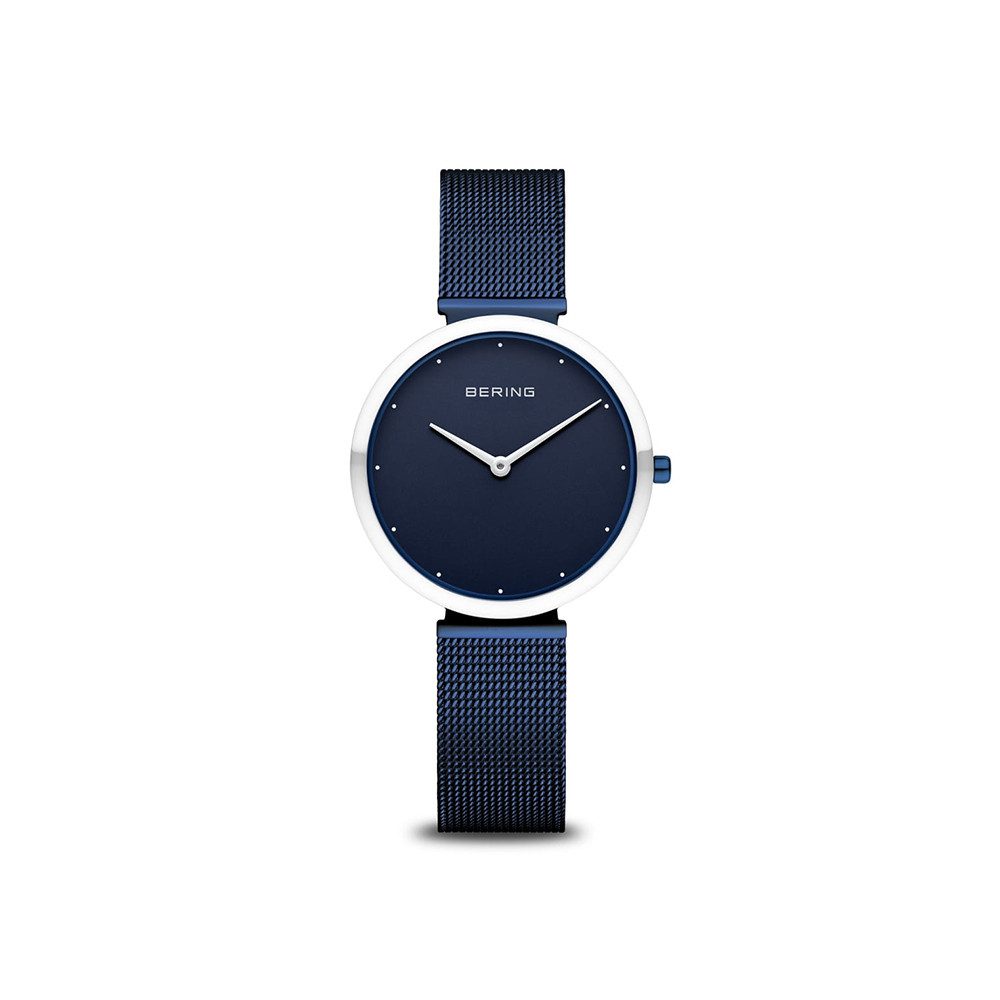 Bering Quarzuhr Bering Classic blau glänzend 18132-397 18132-397, Bering Cl günstig online kaufen