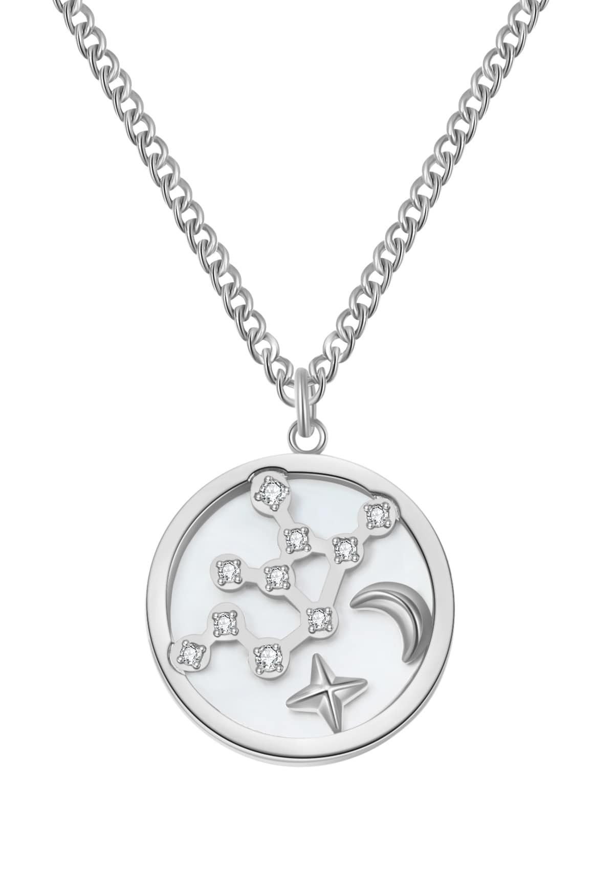 Hey Happiness Kette mit Anhänger Sternzeichen, Astro Plättchen, Horoskop Ke günstig online kaufen