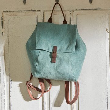 Mirabeau Handtasche Rucksack Plumont grün/braun