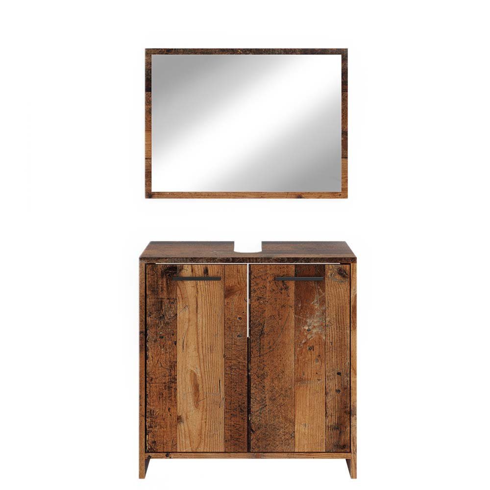 Vicco Badmöbel-Set Kiko, Eiche rustikal, 2 Teile, (2-St., 2-er Set) günstig online kaufen