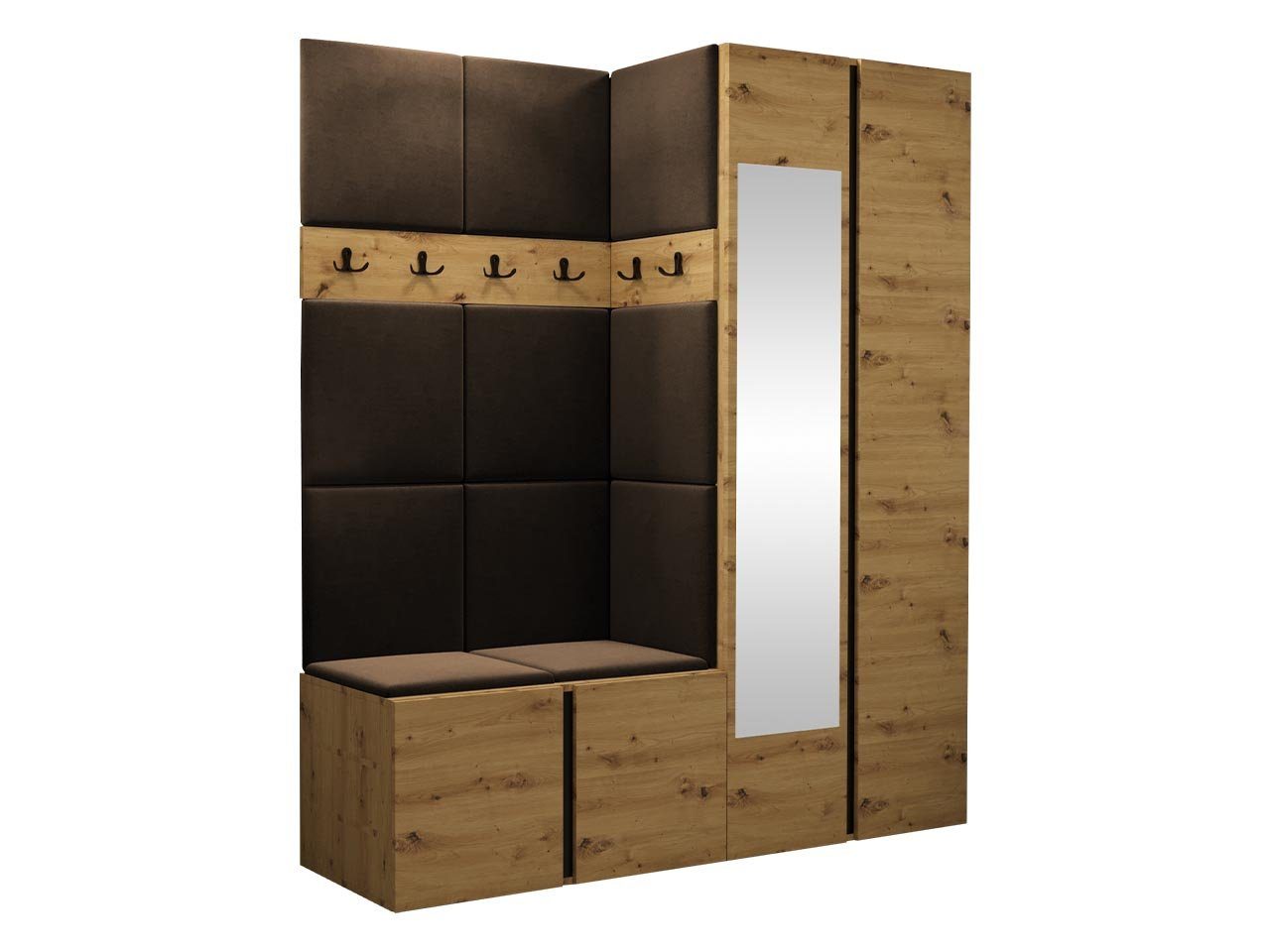 MIRJAN24 Garderoben-Set Orion XII, (Komplett-Set, Schrank, Schrank mit Spie günstig online kaufen