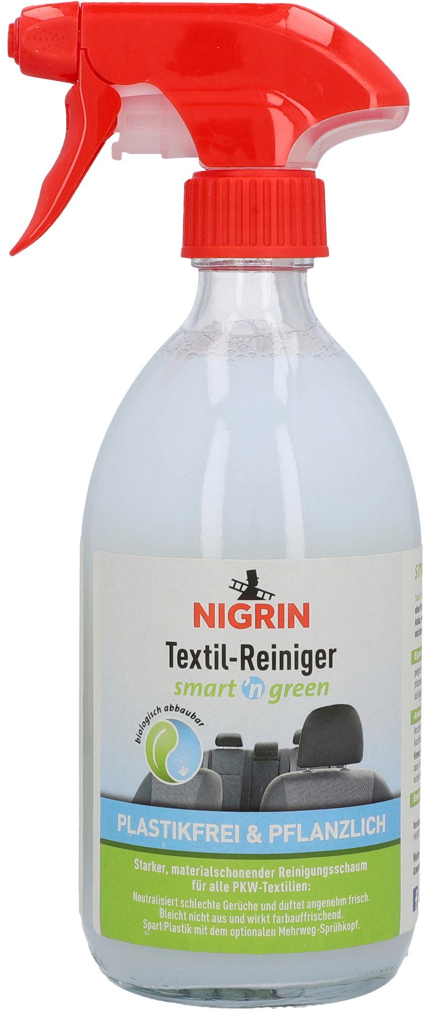 NIGRIN smart'n green Textil-Reiniger Auto-Reinigungsmittel (500 ml)