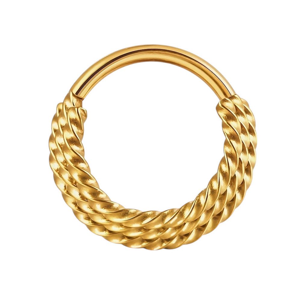 Nasenpiercing Septum Piercing Clicker Ohr Daith Helix Ring Scharnier Verdrehtes Seil