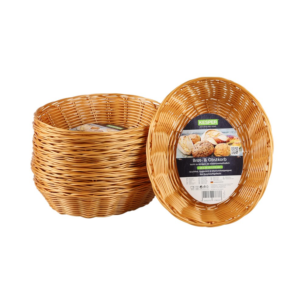 KESPER® Brotkorb Obstkorb oval, Kunststoff, (Set, 10-tlg), Spülmaschinengeeignet