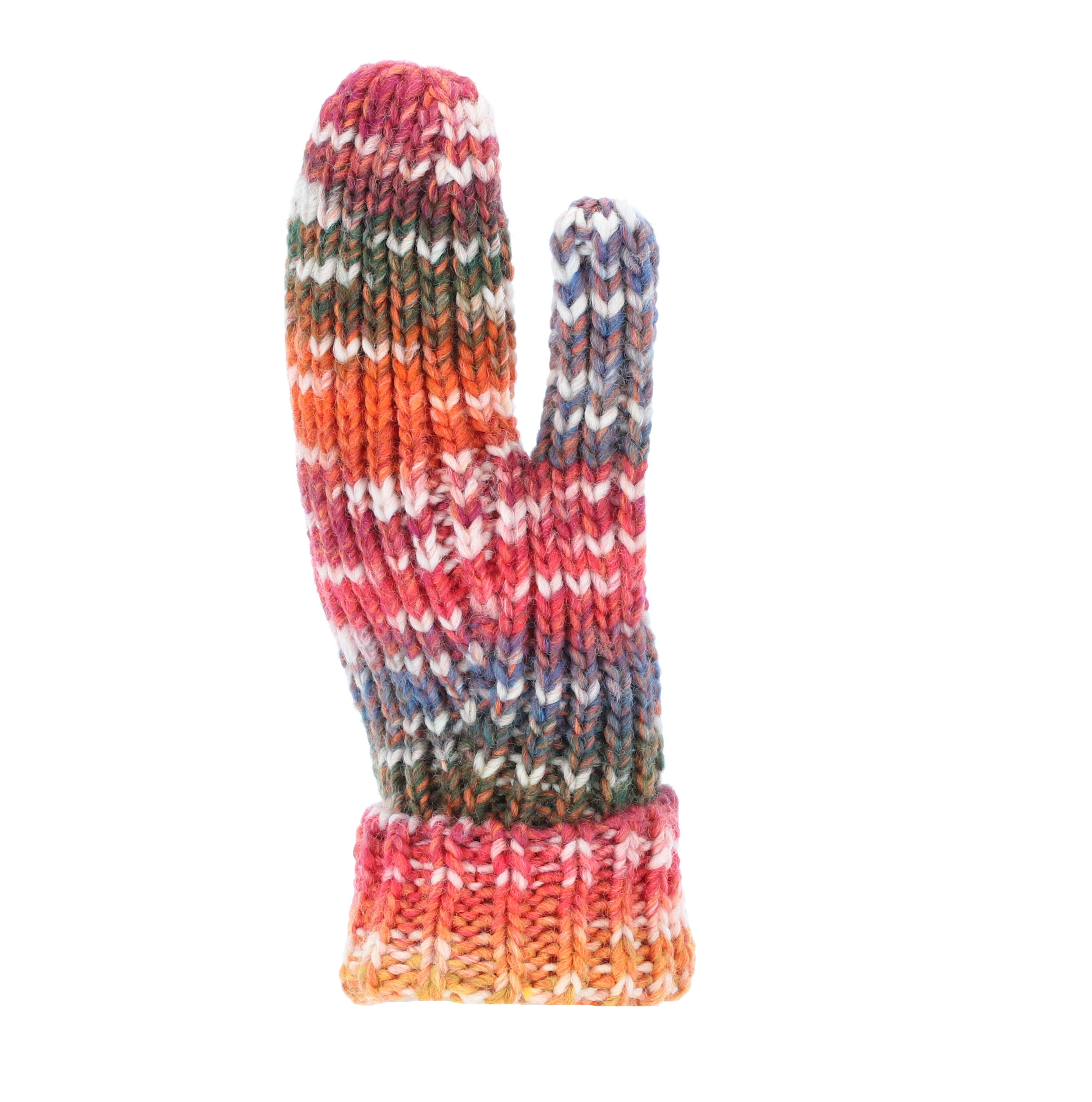 halsüberkopf Accessoires Strickhandschuhe Fäustling Multicolor Made in Germany!