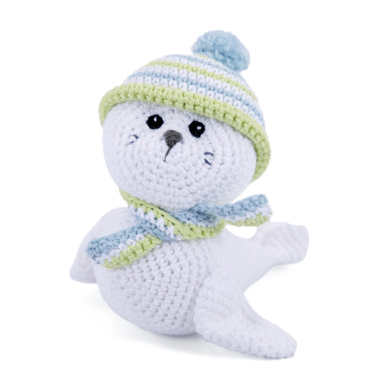 Gründl Kuscheltier Gründl Häkeltier-Set Robbe Robby