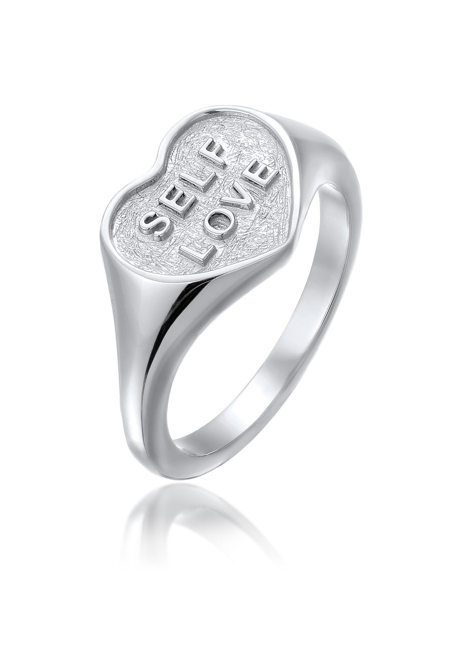 Elli Siegelring Siegelring Herz 925 Sterling Silber